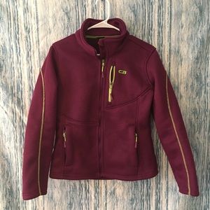 Fleece Lined Ski Sweater Jacket